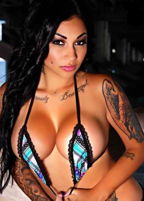 Brittanya O Campo Chest Tattoo